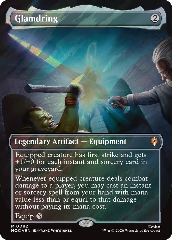 Glamdring (Borderless) (Surge Foil) (82) [The Hobbit: Eternal-Legal] | Boutique FDB TCG