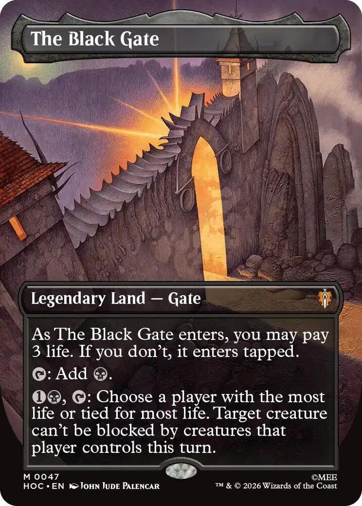 The Black Gate (Borderless) (47) [The Hobbit: Eternal-Legal] | Boutique FDB TCG