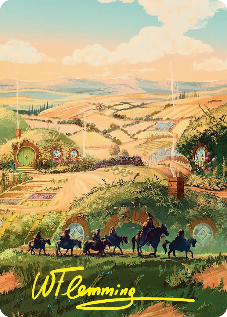Plains Art Card (Gold-Stamped Signature) [The Hobbit Art Series] | Boutique FDB TCG