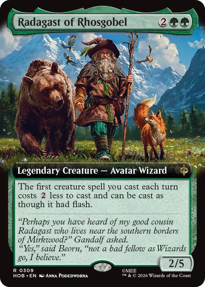 Radagast of Rhosgobel (Extended Art) (309) [The Hobbit] | Boutique FDB TCG