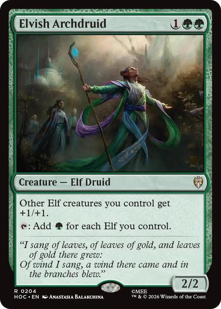 Elvish Archdruid (204) [The Hobbit: Eternal-Legal] | Boutique FDB TCG