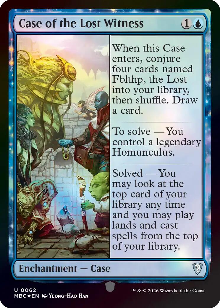 Case of the Lost Witness [Mystery Booster: Commander Edition] | Boutique FDB TCG