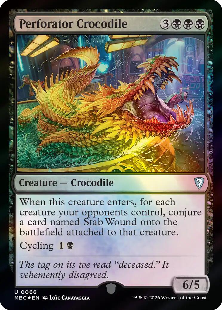 Perforator Crocodile [Mystery Booster: Commander Edition] | Boutique FDB TCG