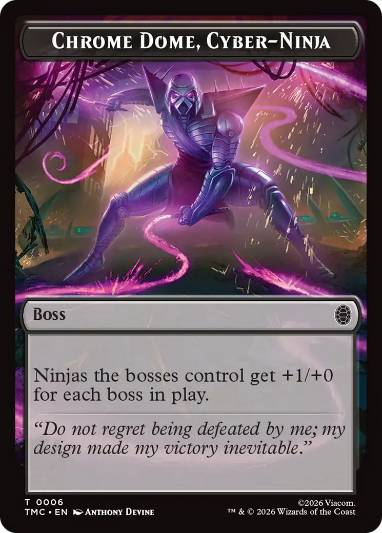 Chrome Dome, Cyber-Ninja [Teenage Mutant Ninja Turtles Commander Tokens] | Boutique FDB TCG