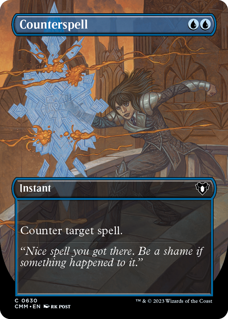 Counterspell (Borderless Alternate Art) [Commander Masters] | Boutique FDB TCG