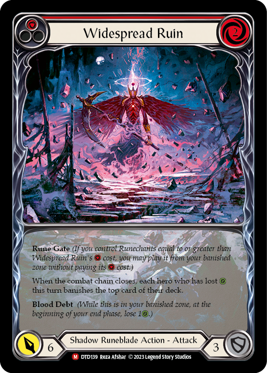 Widespread Ruin (Extended Art) [DTD139] (Dusk Till Dawn)  Rainbow Foil | Boutique FDB TCG