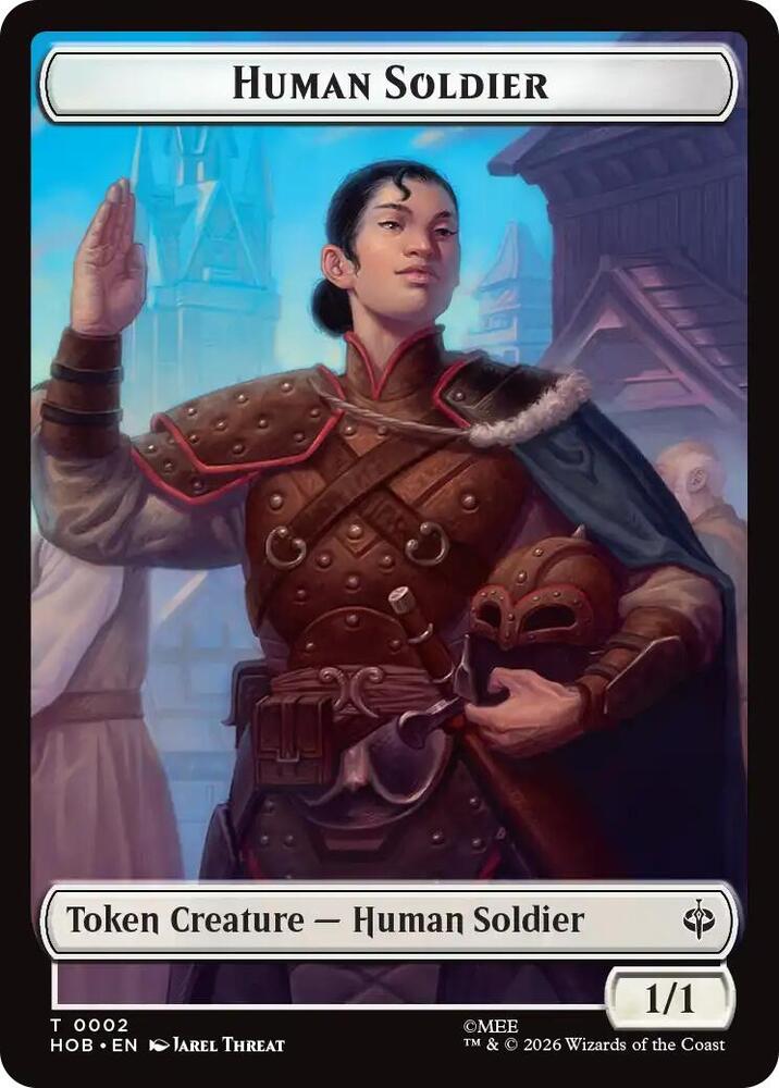 Human Soldier // Goblin Army (0004) Double-Sided Token (2 // 4) [The Hobbit] | Boutique FDB TCG