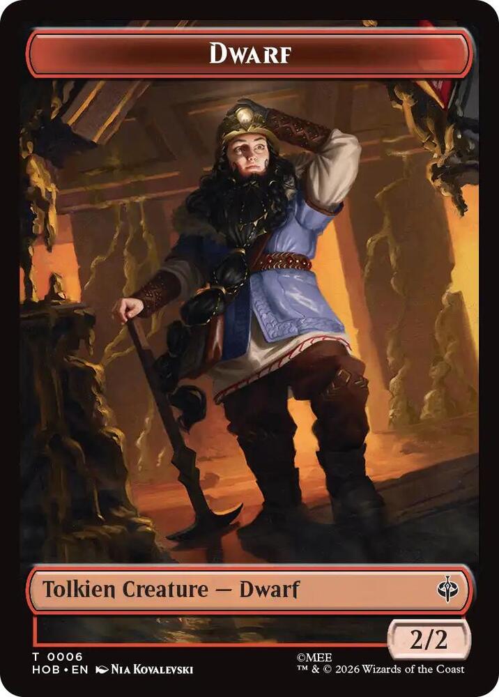 Dwarf // Enduring Story Double-Sided Token (6 // 14) [The Hobbit] | Boutique FDB TCG