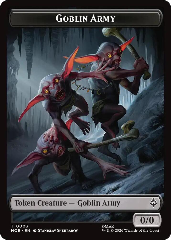 Goblin Army (0003) // Wolf Double-Sided Token (3 // 9) [The Hobbit] | Boutique FDB TCG