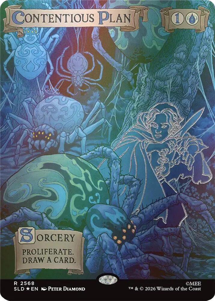 Contentious Plan (Out Of Sight Foil) (2568) [Secret Lair Drop] | Boutique FDB TCG