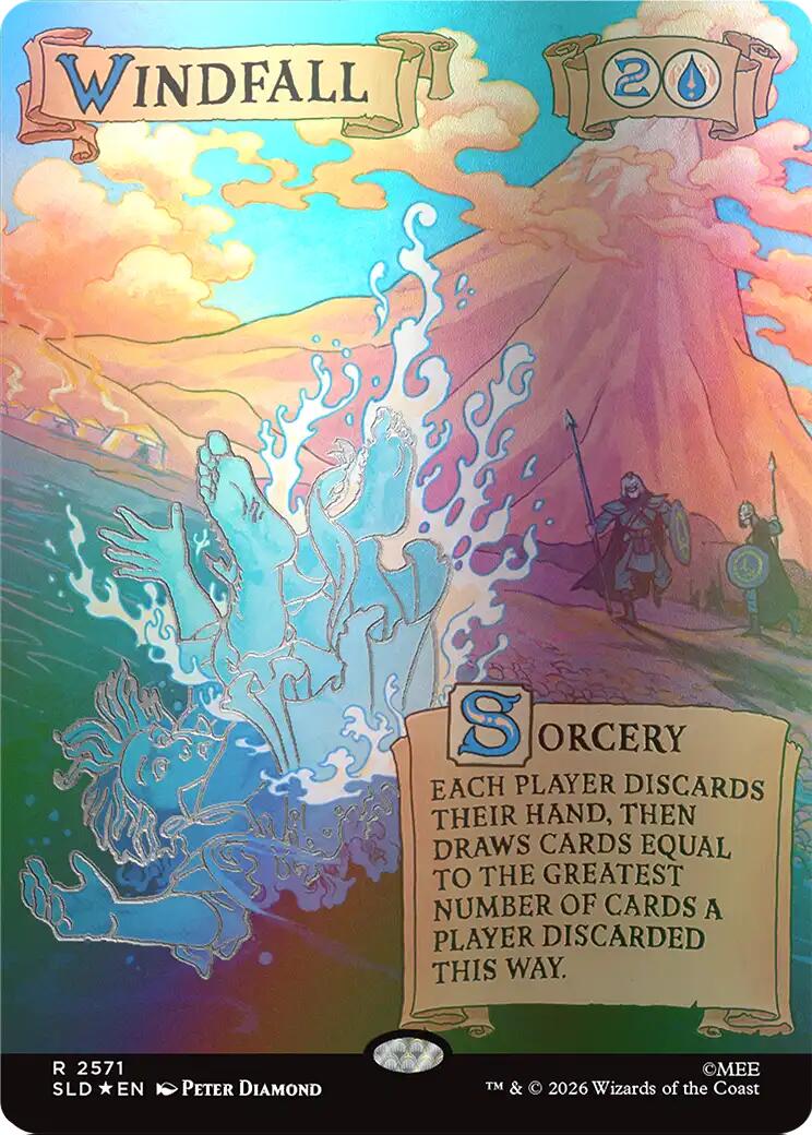 Windfall (2571) (Out Of Sight Foil) [Secret Lair Drop Series] | Boutique FDB TCG