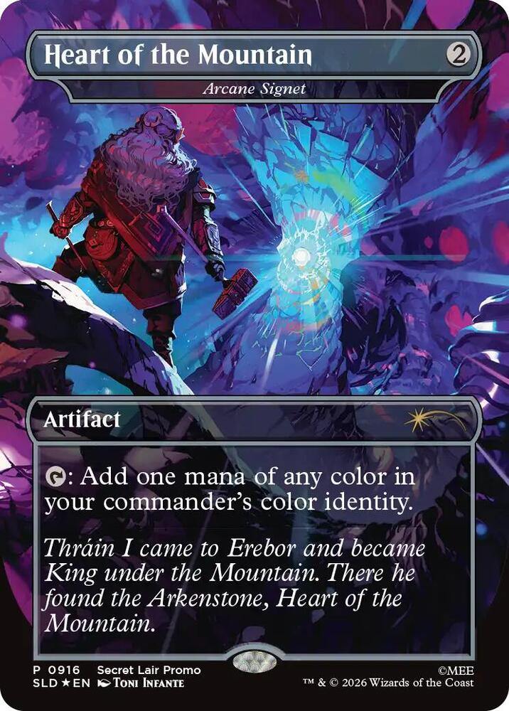 Heart of the Mountain - Arcane Signet (916) [Secret Lair Drop] | Boutique FDB TCG