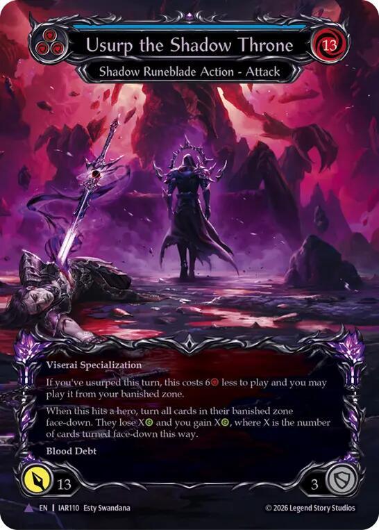 Usurp the Shadow Throne (Marvel) (IAR110) [Usurp the Shadow Throne] | Boutique FDB TCG