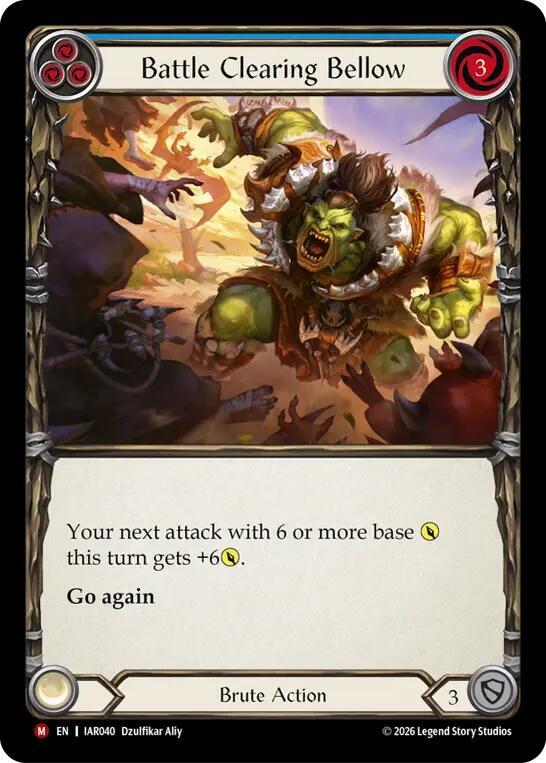 Battle Clearing Bellow (IAR040) [Usurp the Shadow Throne] | Boutique FDB TCG