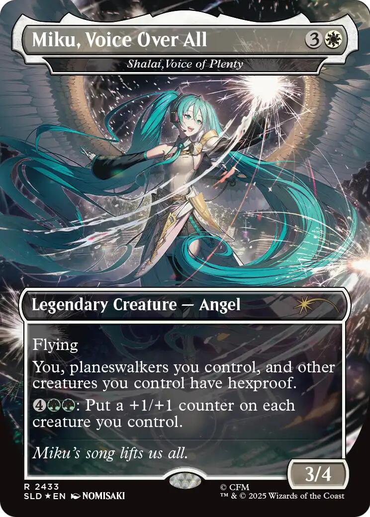 Miku, Voice Over All - Shalai, Voice of Plenty [Secret Lair Drop Series] | Boutique FDB TCG