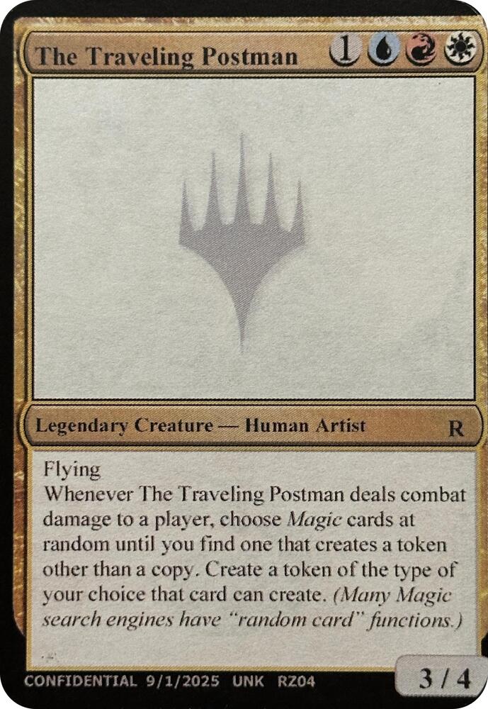 The Traveling Postman [Un-Known Event Playtest Cards] | Boutique FDB TCG