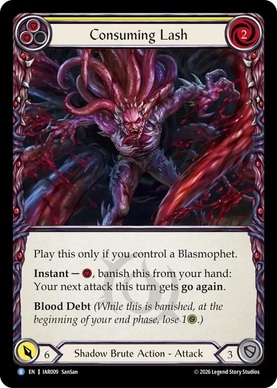 Consuming Lash (IAR009) [Usurp the Shadow Throne] | Boutique FDB TCG
