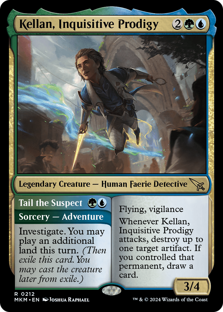 Kellan, Inquisitive Prodigy // Tail the Suspect [Murders at Karlov Manor] | Boutique FDB TCG