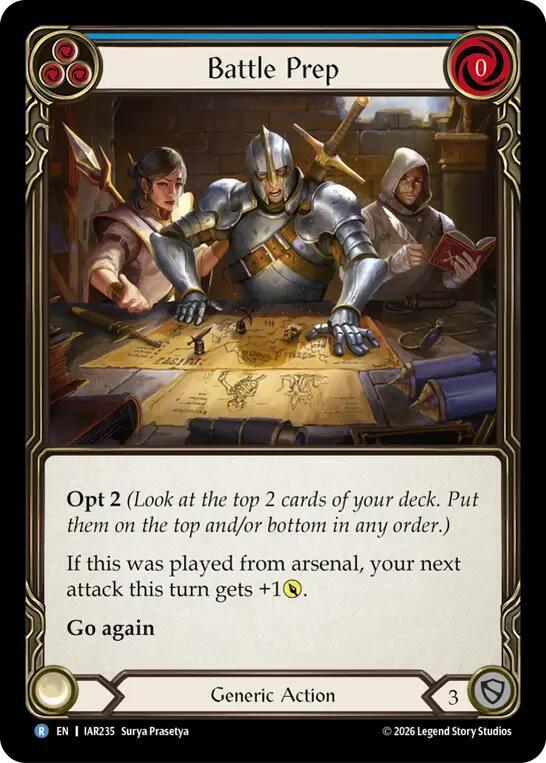 Battle Prep (Blue) (IAR235) [Usurp the Shadow Throne] | Boutique FDB TCG
