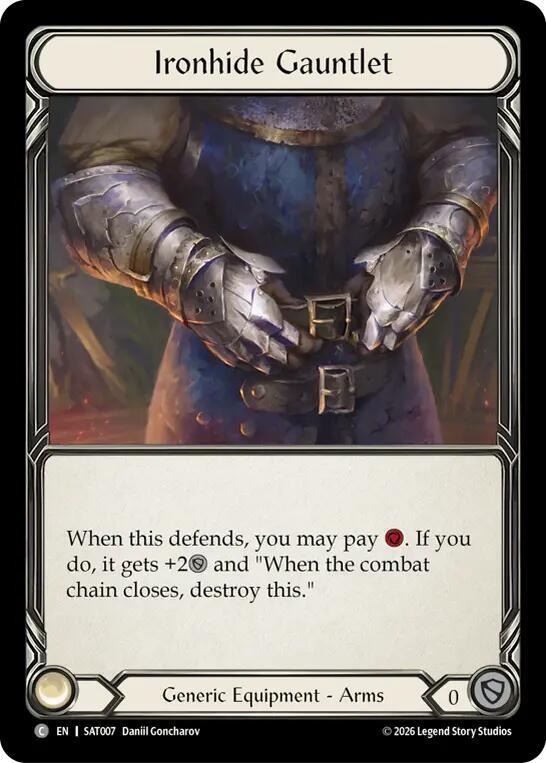 Ironhide Gauntlet (SAT007) [Silver Age: Usurp the Shadow Throne] | Boutique FDB TCG