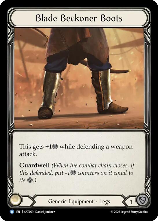 Blade Beckoner Boots (SAT009) [Silver Age: Usurp the Shadow Throne] | Boutique FDB TCG