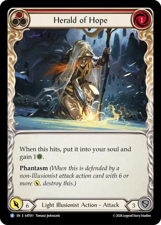Herald of Hope (Red) (SAT011) [Silver Age: Usurp the Shadow Throne] | Boutique FDB TCG