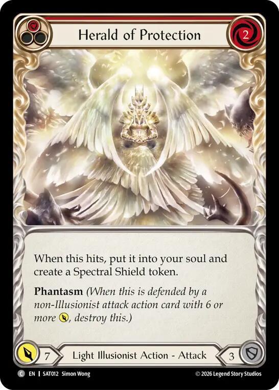 Herald of Protection (Red) (SAT012) [Silver Age: Usurp the Shadow Throne] | Boutique FDB TCG