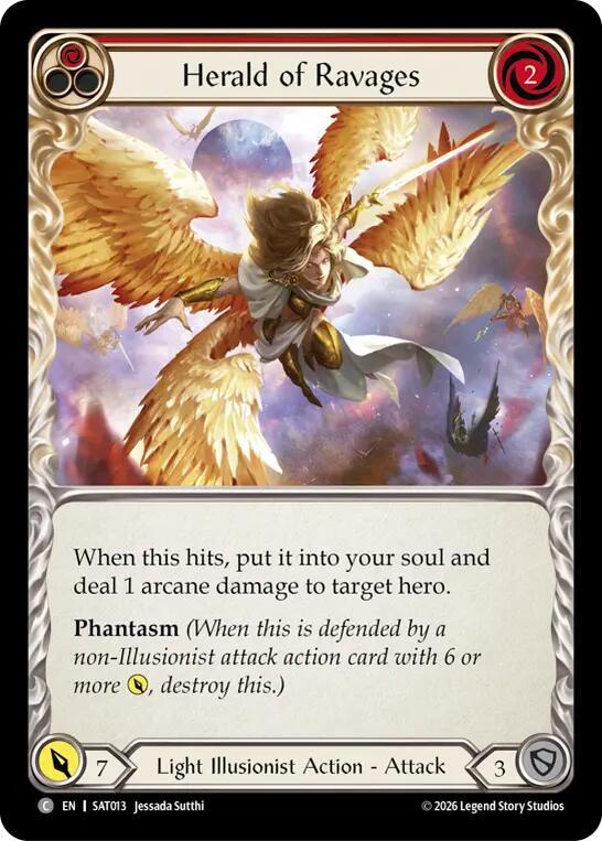 Herald of Ravages (Red) (SAT013) [Silver Age: Usurp the Shadow Throne] | Boutique FDB TCG