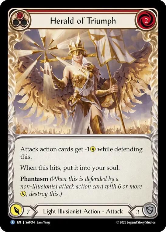 Herald of Triumph (Red) (SAT014) [Silver Age: Usurp the Shadow Throne] | Boutique FDB TCG