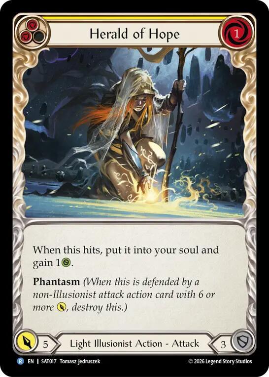 Herald of Hope (Yellow) (SAT017) [Silver Age: Usurp the Shadow Throne] | Boutique FDB TCG