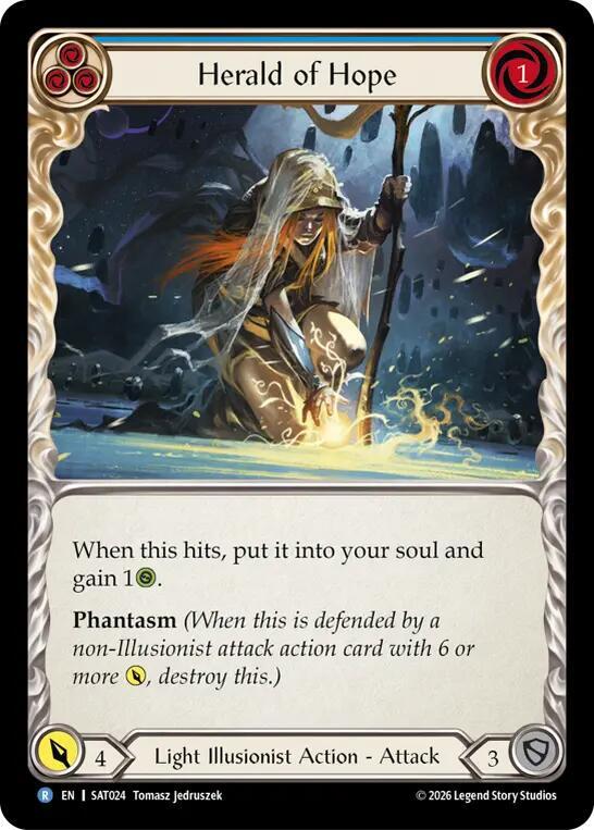 Herald of Hope (Blue) (SAT024) [Silver Age: Usurp the Shadow Throne] | Boutique FDB TCG