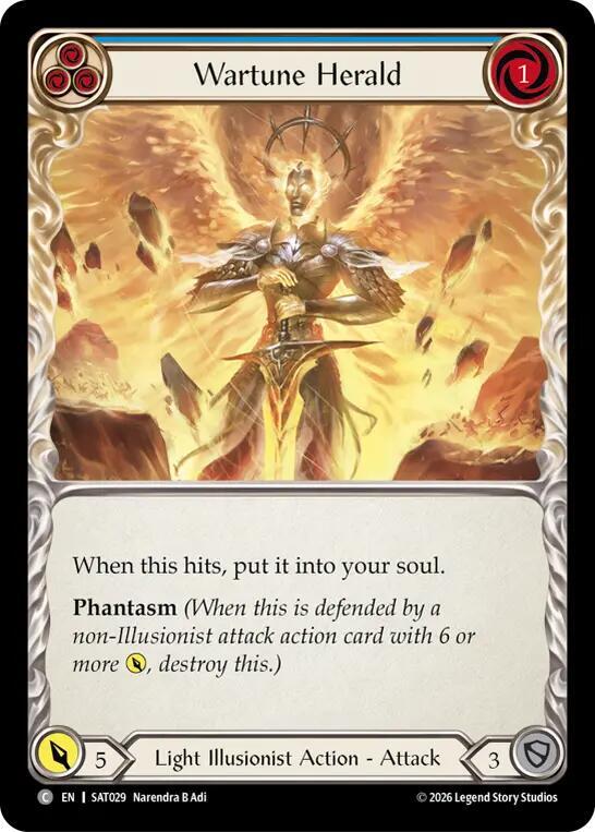 Wartune Herald (Blue) (SAT029) [Silver Age: Usurp the Shadow Throne] | Boutique FDB TCG