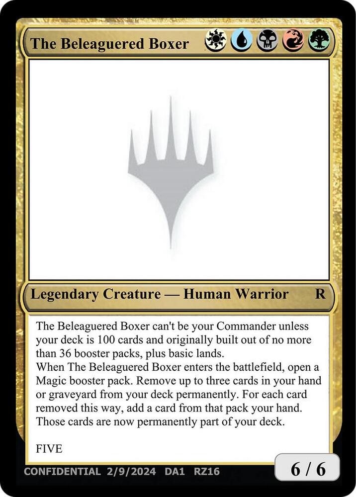 The Beleaguered Boxer [Un-Known Event Playtest Cards] | Boutique FDB TCG