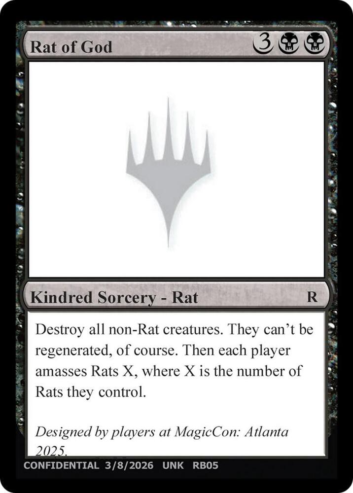 Rat of God [Un-Known Event Playtest Cards] | Boutique FDB TCG