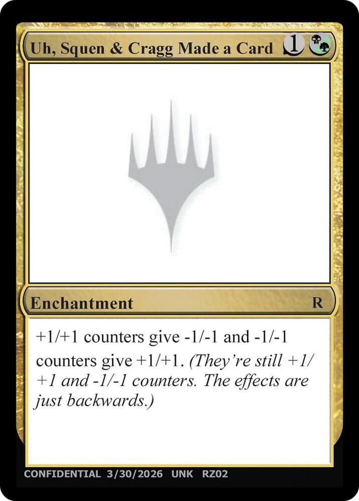 Uh, Squen & Cragg Made a Card [Un-Known Event Playtest Cards] | Boutique FDB TCG