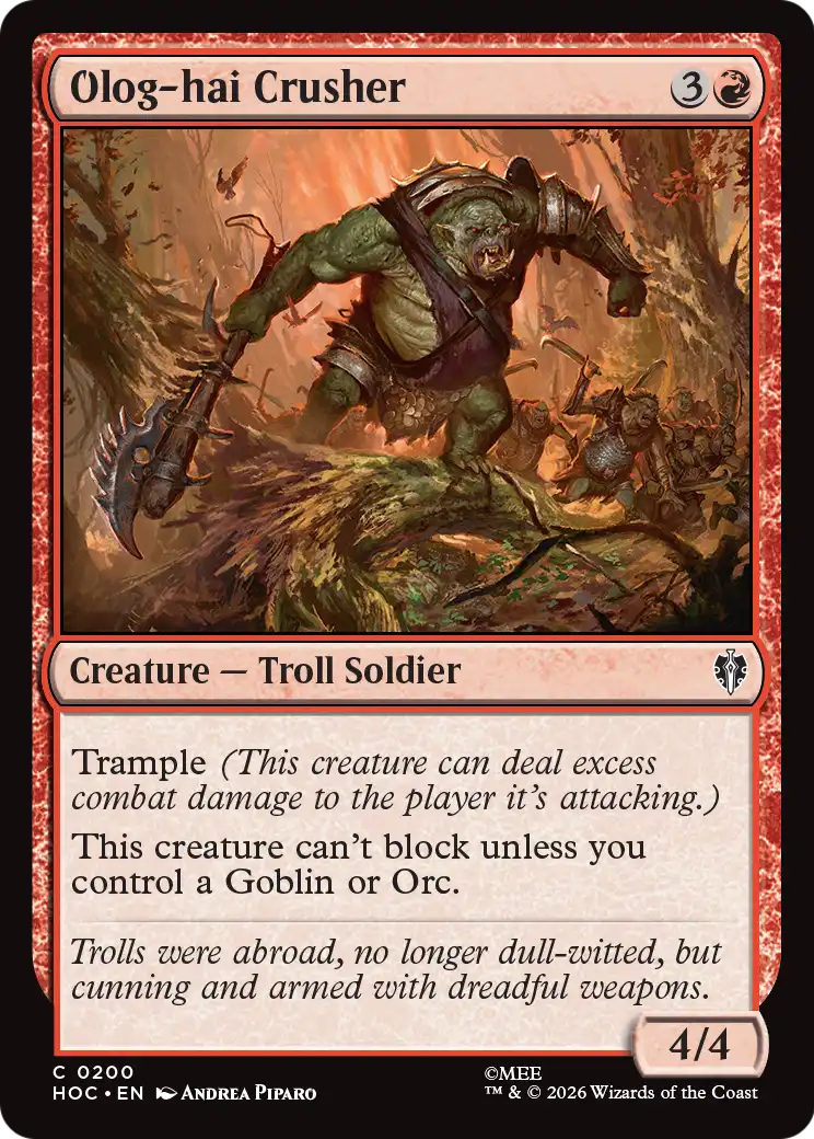 Olog-hai Crusher [The Hobbit: Eternal-Legal] | Boutique FDB TCG