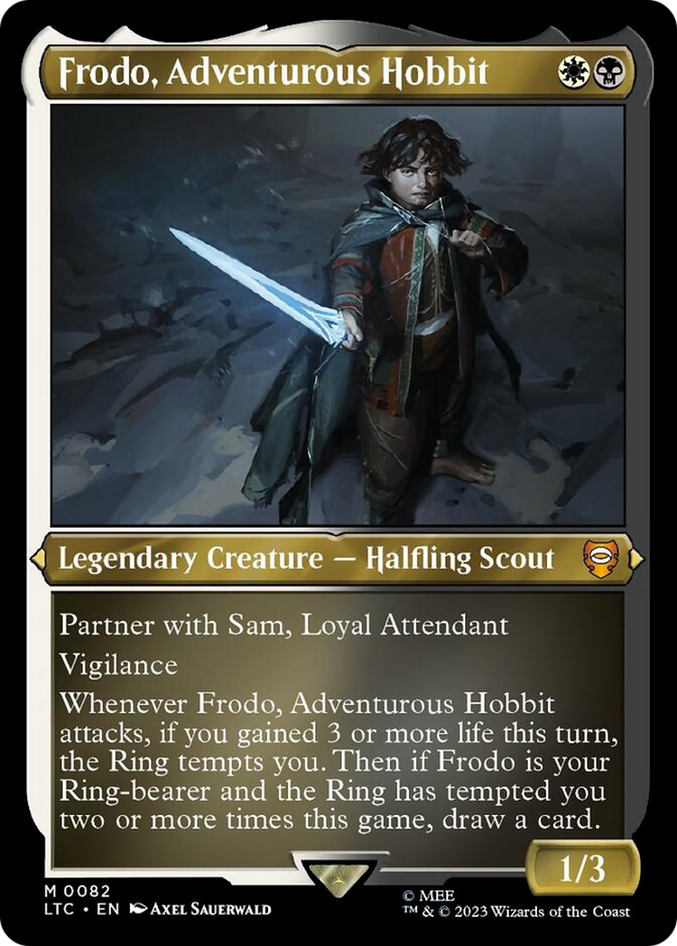 Frodo, Adventurous Hobbit (Display Commander) [The Lord of the Rings: Tales of Middle-Earth Commander] | Boutique FDB TCG