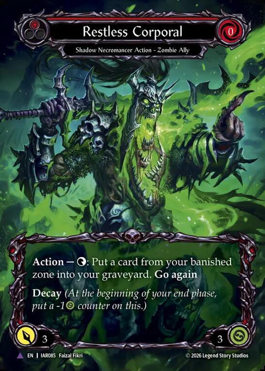 Restless Corporal (Marvel) (IAR085) [Usurp the Shadow Throne] | Boutique FDB TCG