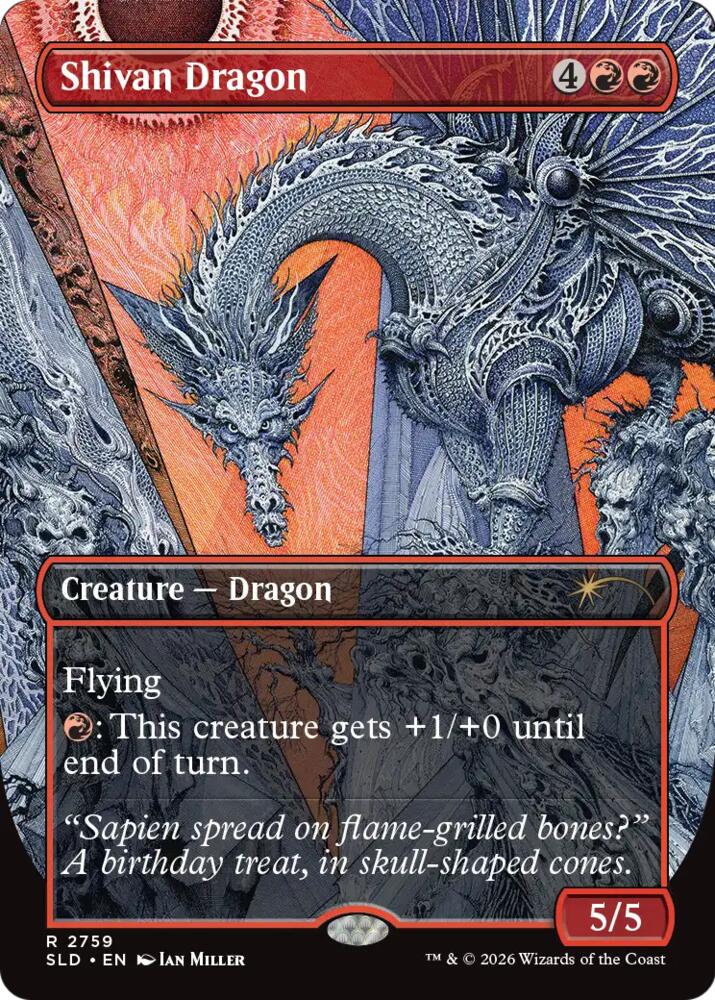 Shivan Dragon (2759) [Secret Lair Drop] | Boutique FDB TCG