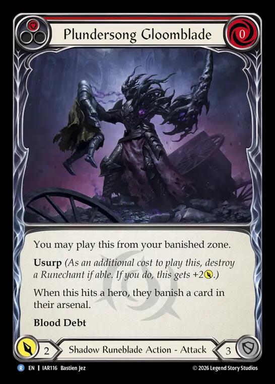 Plundersong Gloomblade (IAR116) [Usurp the Shadow Throne] | Boutique FDB TCG