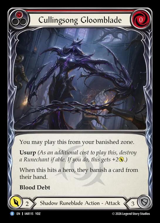 Cullingsong Gloomblade (IAR115) [Usurp the Shadow Throne] | Boutique FDB TCG