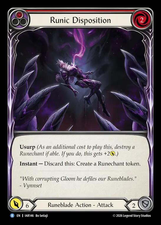 Runic Disposition (Red) (IAR146) [Usurp the Shadow Throne] | Boutique FDB TCG