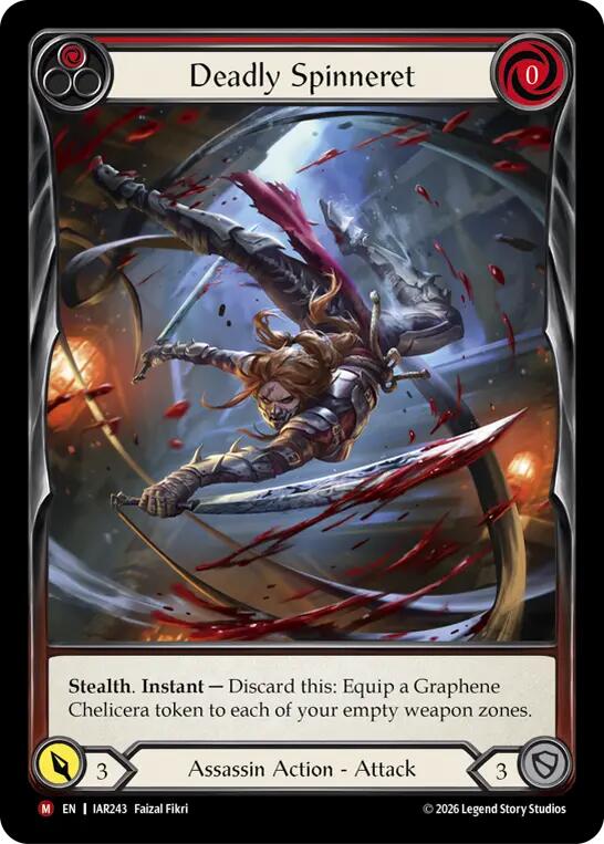 Deadly Spinneret (IAR243) [Usurp the Shadow Throne] | Boutique FDB TCG