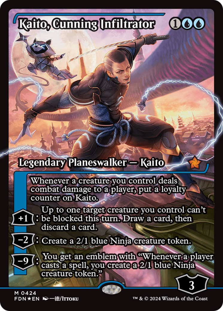 Kaito, Cunning Infiltrator (Showcase) [Foundations] | Boutique FDB TCG