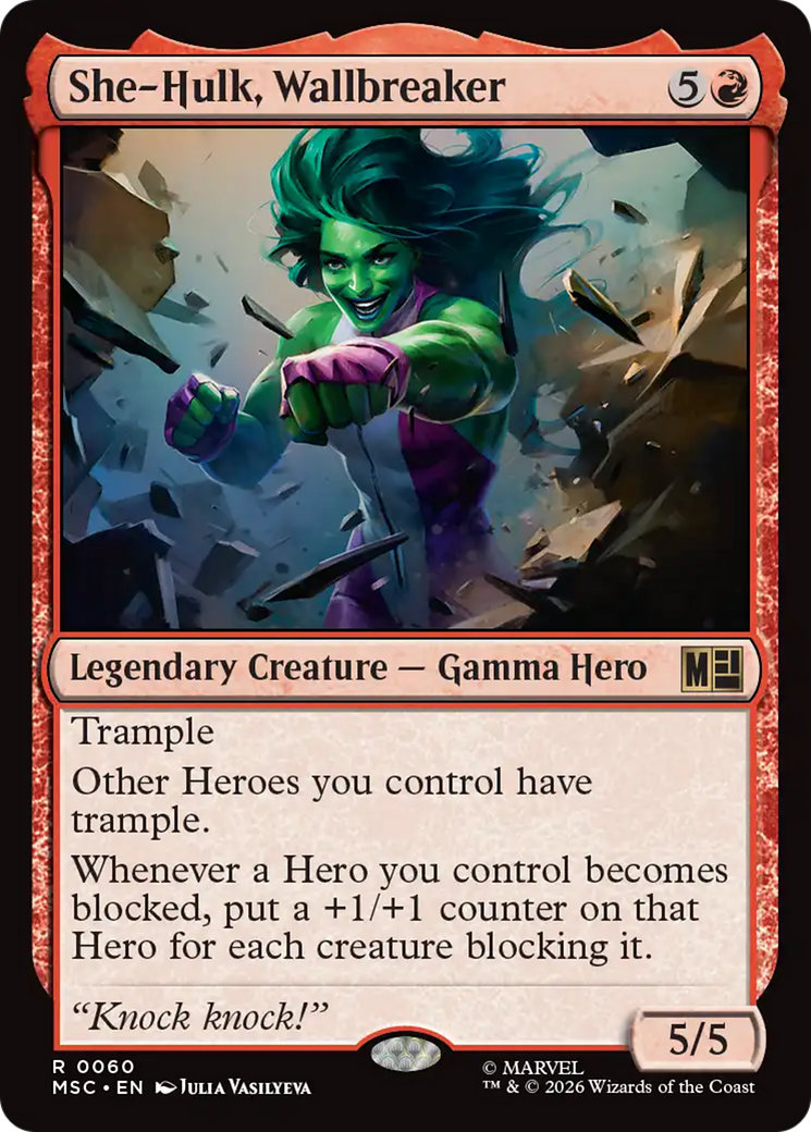She-Hulk, Wallbreaker [Marvel Super Heroes Commander] | Boutique FDB TCG