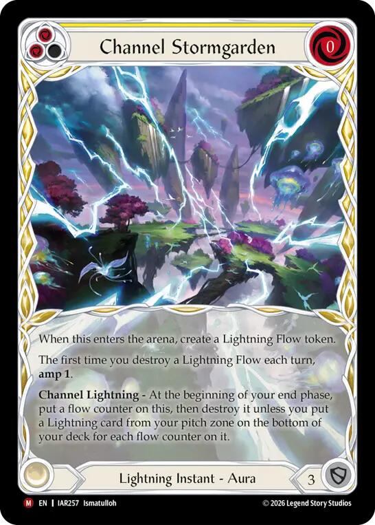 Channel Stormgarden (Extended Art) (IAR257) [Usurp the Shadow Throne] | Boutique FDB TCG
