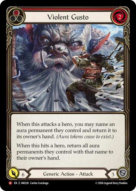 Violent Gusto (IAR228) [Usurp the Shadow Throne] | Boutique FDB TCG