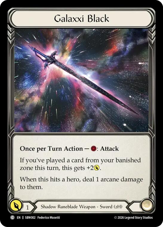 Galaxxi Black (SBW002) [Silver Age: Usurp the Shadow Throne] | Boutique FDB TCG