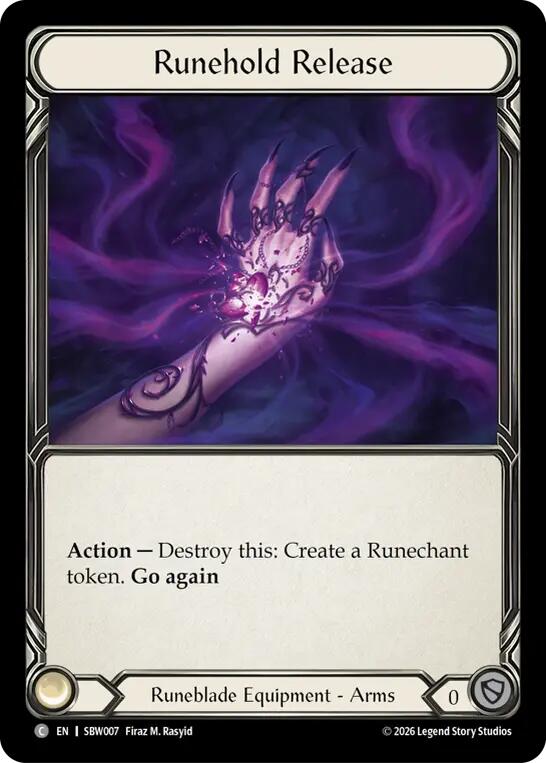 Runehold Release (SBW007) [Silver Age: Usurp the Shadow Throne] | Boutique FDB TCG