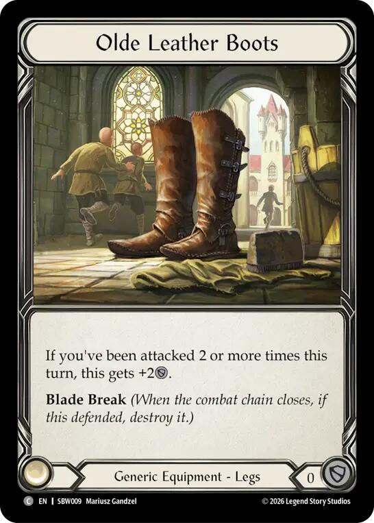 Olde Leather Boots (SBW009) [Silver Age: Usurp the Shadow Throne] | Boutique FDB TCG